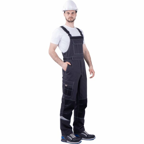 Полукомбинезон ТУРБО SAFETY летний, т.серый-черный
