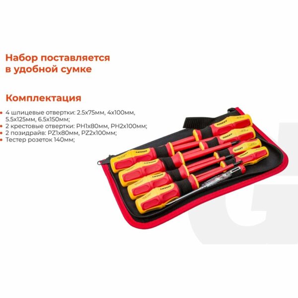 Набор диэлектрических отверток Gigant GBSD-5