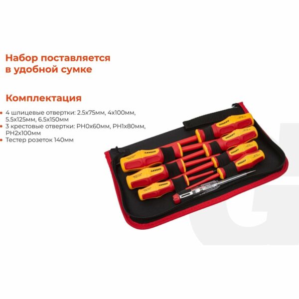 Набор диэлектрических отверток Gigant GBSD-4