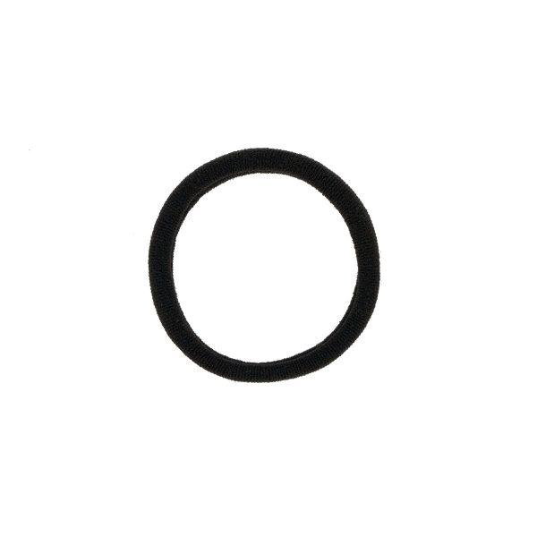 Резинки для волос MESHU "Essence", черные, 6шт., диаметр 4см, европодвес