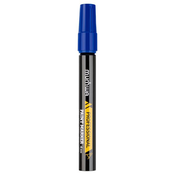 Маркер-краска MunHwa "Professional Paint Marker" синяя, 4мм, нитро-основа