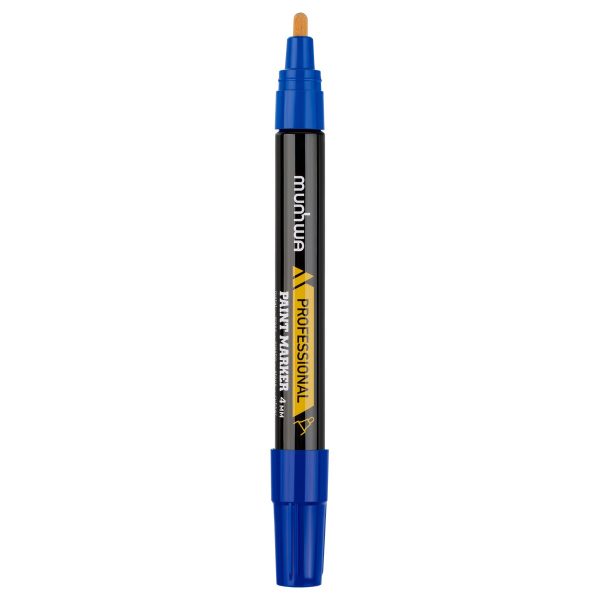 Маркер-краска MunHwa "Professional Paint Marker" синяя, 4мм, нитро-основа