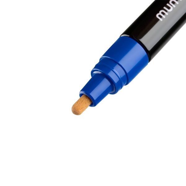 Маркер-краска MunHwa "Professional Paint Marker" синяя, 4мм, нитро-основа