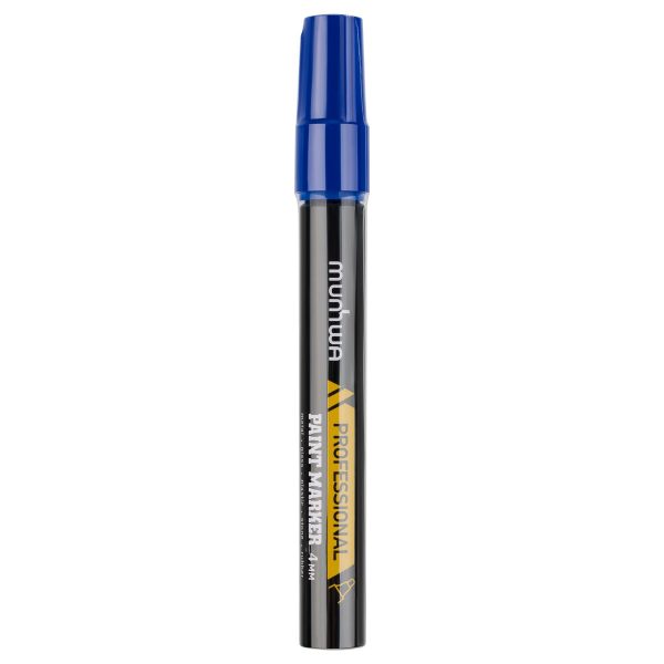 Маркер-краска MunHwa "Professional Paint Marker" синяя, 4мм, нитро-основа