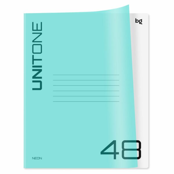 Тетрадь 48л., клетка BG "UniTone. Mix", пластиковая обложка