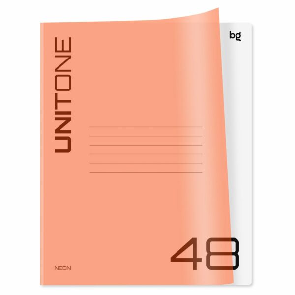 Тетрадь 48л., клетка BG "UniTone. Mix", пластиковая обложка