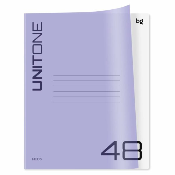 Тетрадь 48л., линия BG "UniTone. Mix", пластиковая обложка