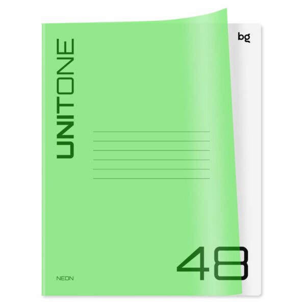 Тетрадь 48л., линия BG "UniTone. Mix", пластиковая обложка