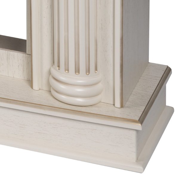 Каминокомплект: Очаг Electrolux EFP/P-3620LS, портал Olympia 42/40/36, сл. кость с зол. патиной