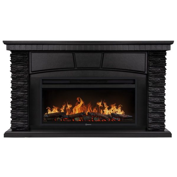 Каминокомплект: Очаг Electrolux EFP/P-3620LS, портал Porto 42/40/36 камень чер. шп. венге