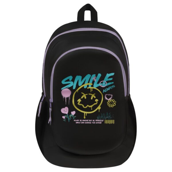 Рюкзак ArtSpace Classic "Pretty smile", 40*29*18см, 2 отделения, 2 кармана, PU покрытие, уплотн. спинка