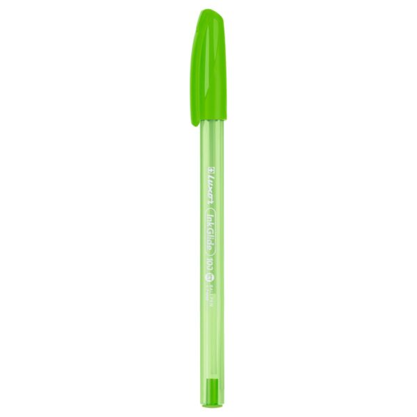 Ручка шариковая Luxor "InkGlide 100 Icy" синяя, 0,7мм, трехгран., корпус ассорти
