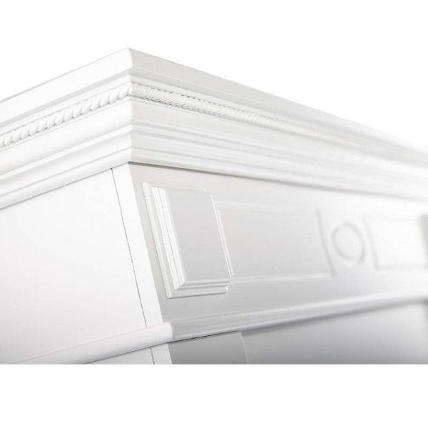 Каминокомплект: Очаг Electrolux EFP/P-3020LS N, портал Bianco 30 белый, р/в
