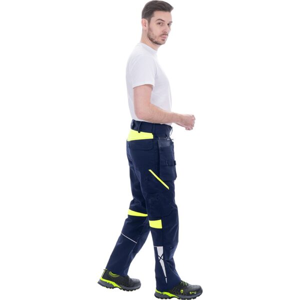 Брюки ACTIVE FLEX / АКТИВ ФЛЕКС, летние, т.синий-флуоресцентный желтый
